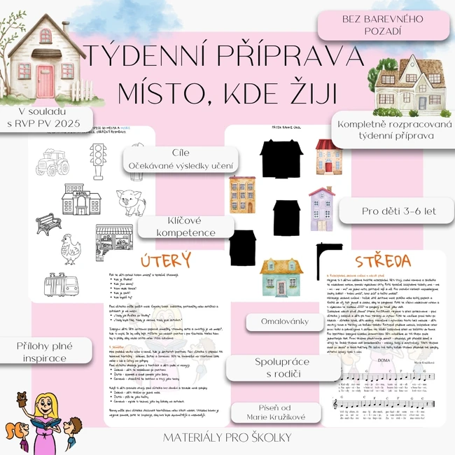 Týdenní příprava - Místo, kde žiji