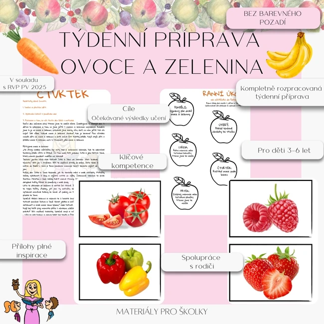 Týdenní příprava - Ovoce a zelenina