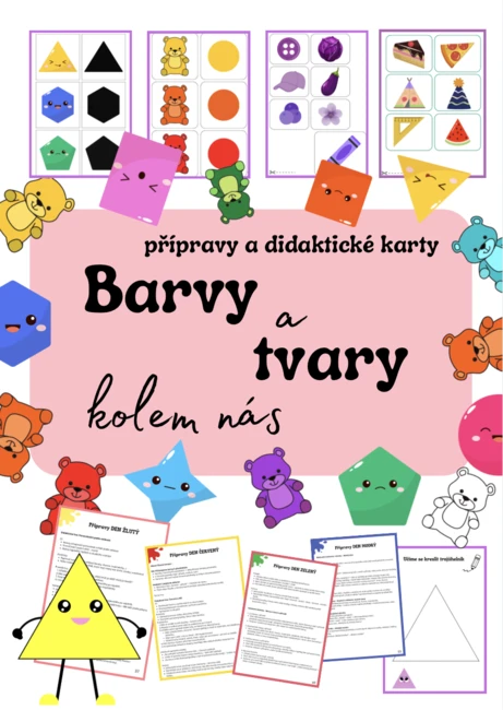 Barvy a tvary kolem nás - přípravy, didaktické karty