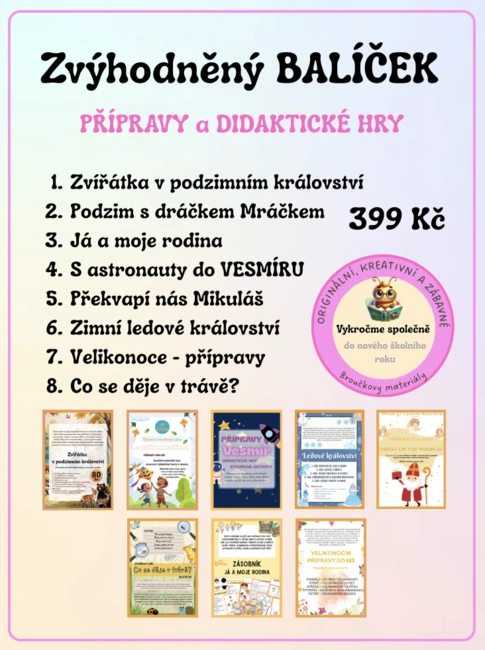 Přípravy - sada: zvýhodněný balíček (8 témat)