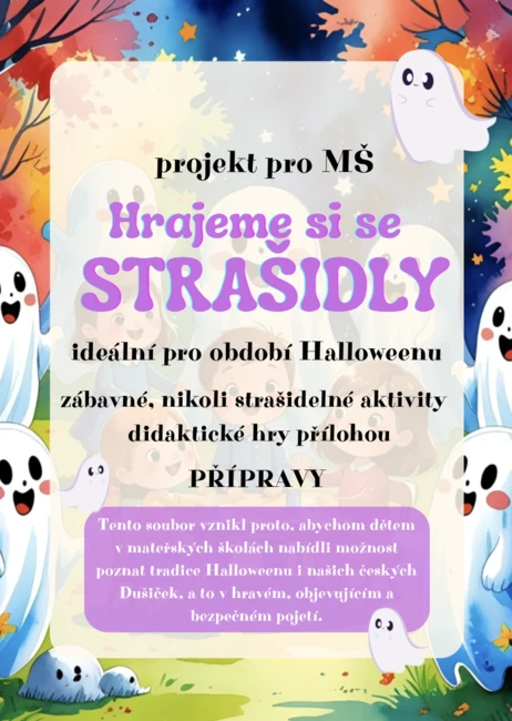 HALLOWEEN - strašidýlka, hrajeme si - přípravy, didaktické hry