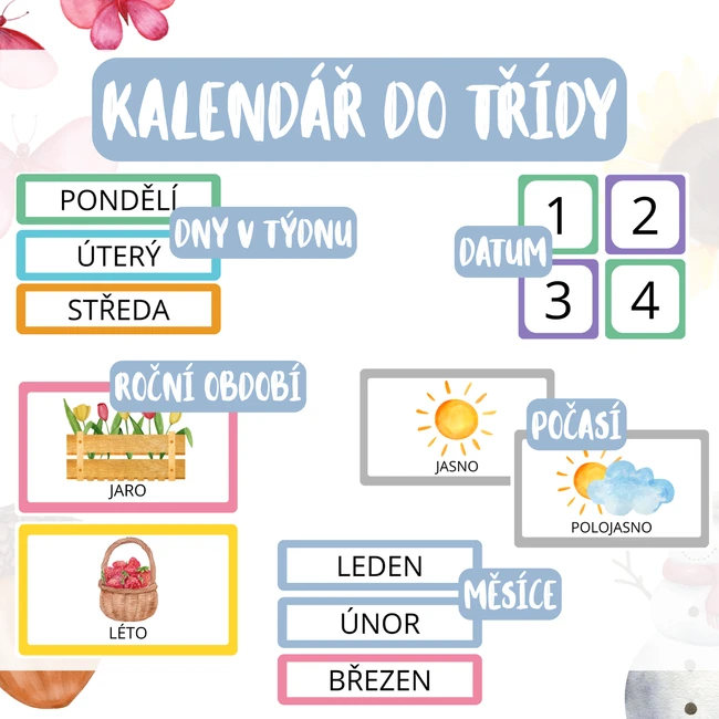Kalendář do třídy