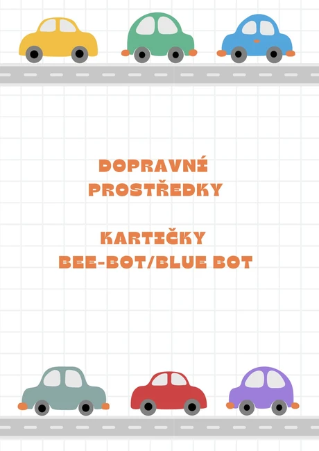 Dopravní prostředky - Bez-bot/Blue-bot kartičky