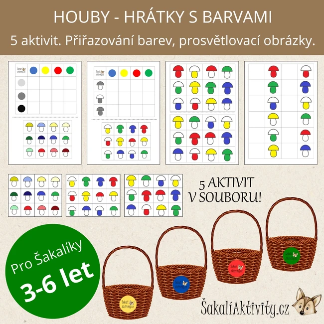  HOUBY - hrátky s barvami 