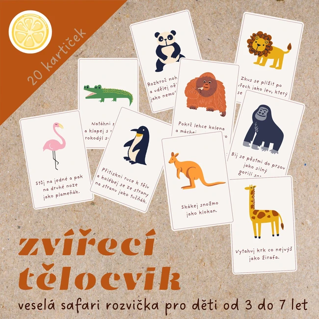 Zvířecí tělocvik | kartičky na rozcvičku
