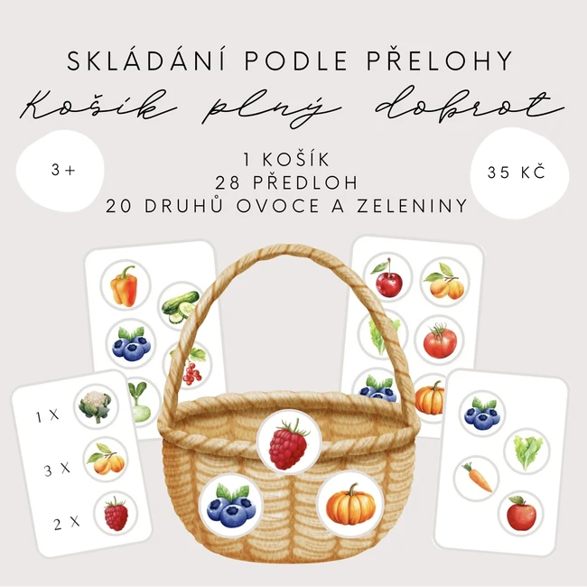 Košík plný dobrot - ovoce a zelenina