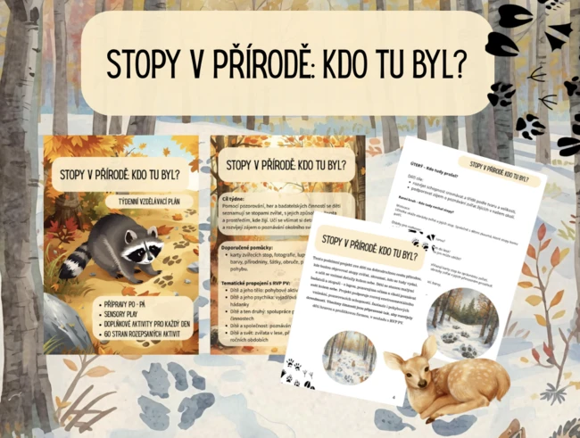 Stopy v přírodě – lesní zvířátka, podzim/zima