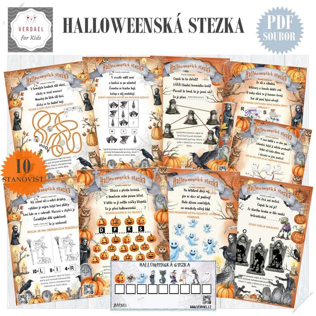 HALLOWEENSKÁ STEZKA pro menší děti