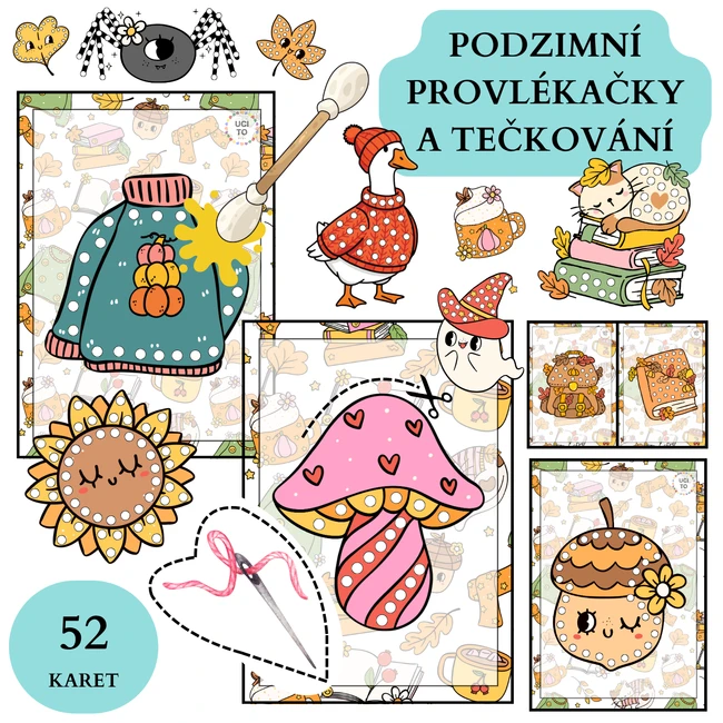 Podzimní provlékačky a tečkování
