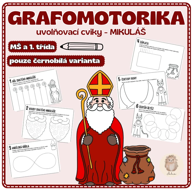 GRAFOMOTORIKA - Mikuláš