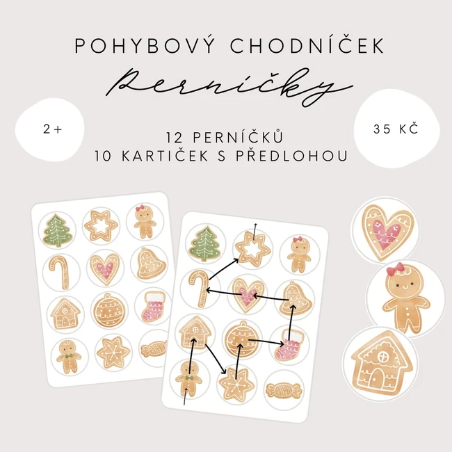 Pohybový chodníček - Perníčky
