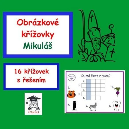 Obrázkové křížovky Mikuláš