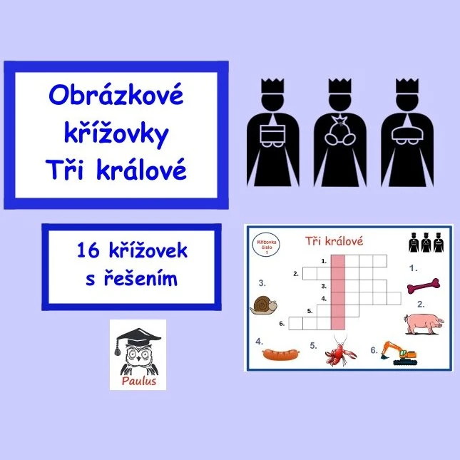 Obrázkové křížovky Tři králové
