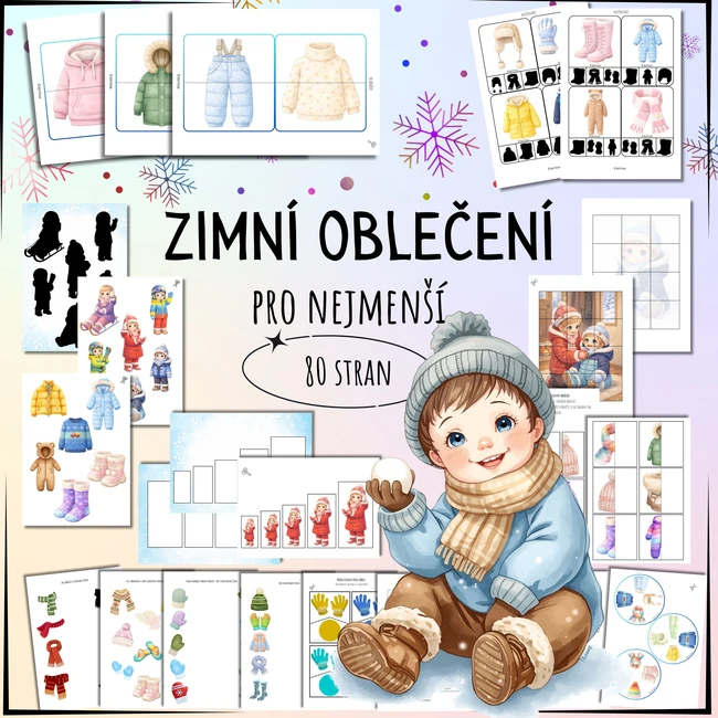 Zimní oblečení – aktivity pro nejmenší děti