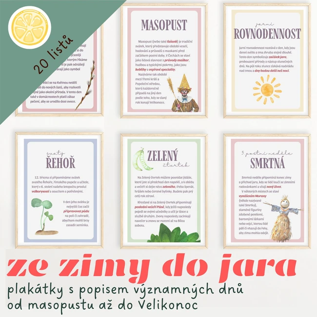 ZE ZIMY DO JARA 2026 - výukové karty