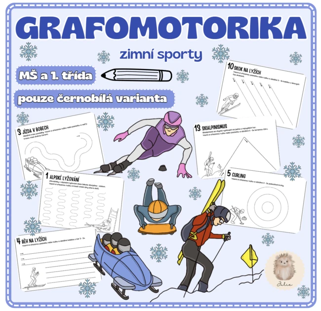 GRAFOMOTORIKA - zimní sporty