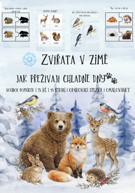 🐾❄️ Zvířata v zimě – jak přežívají chladné dny