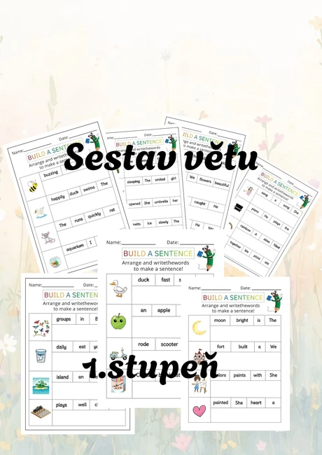 Sestav větu - angličtina