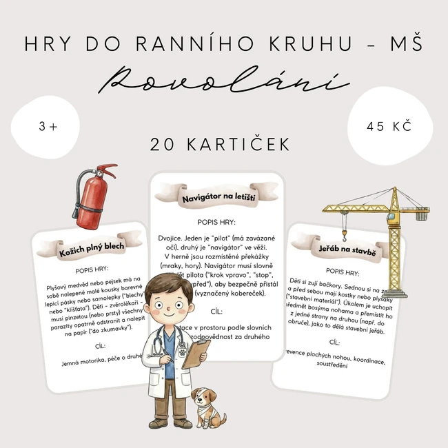 Hry pro MŠ - povolání a řemesla