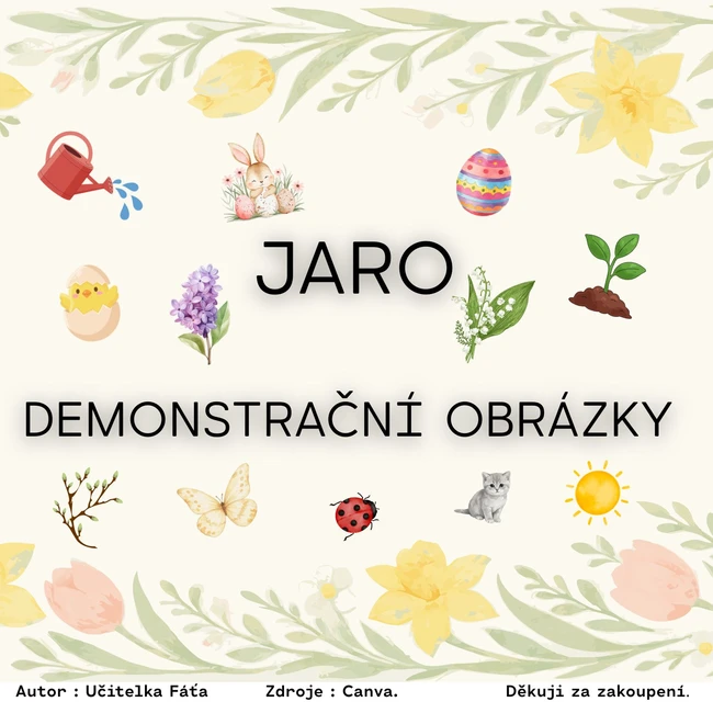 Jaro - demonstrační obrázky (48 kartiček)