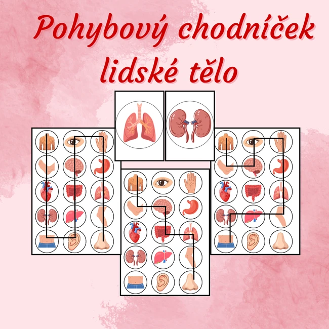 Pohybový chodníček - lidské tělo 