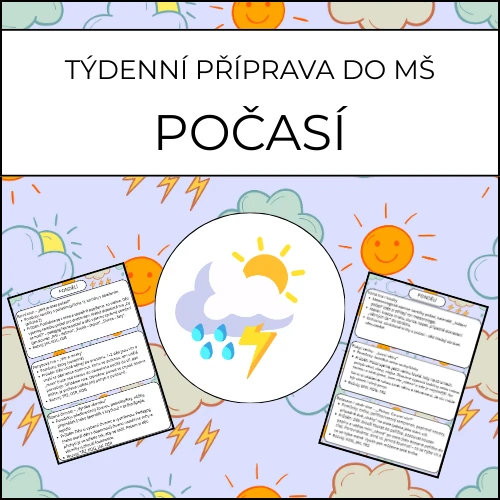 Počasí: týdenní příprava do MŠ