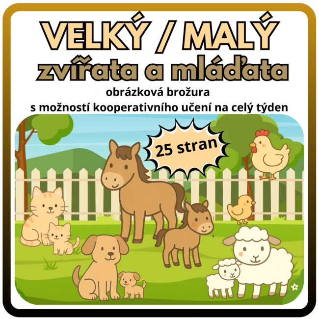 Zvířata a mláďata, malý a velký