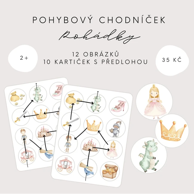 Pohybový chodníček - pohádky