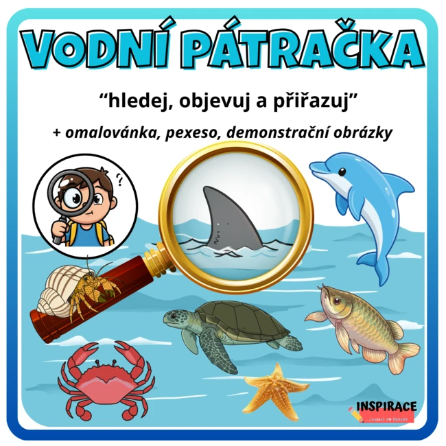 VODNÍ pátračka –🔎– hledej, objevuj a přiřazuj