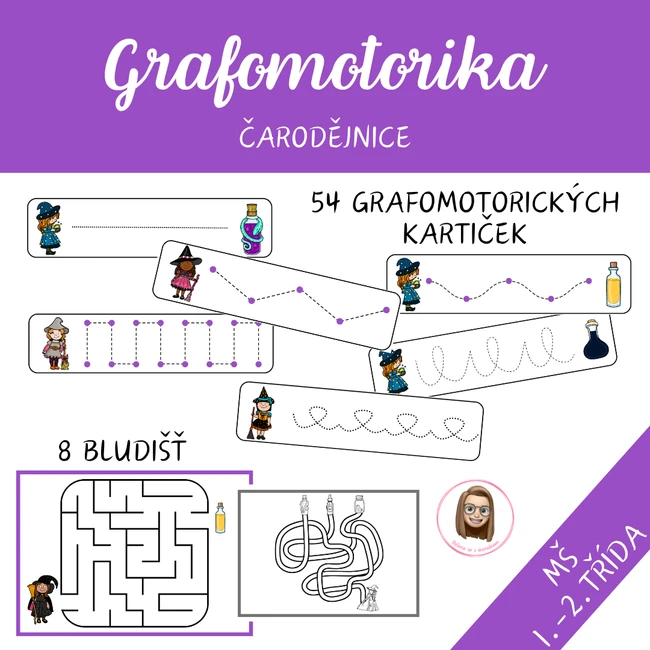 ČARODĚJNICE - grafomotorika