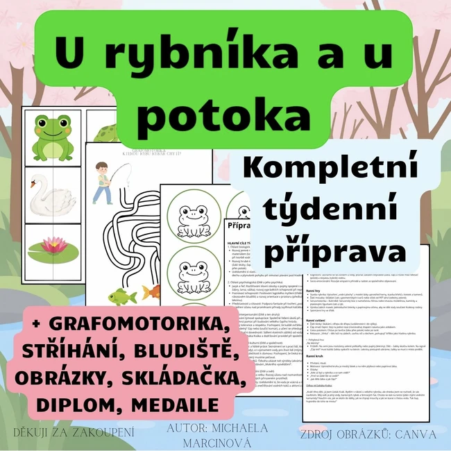U rybníka a u potoka - Kompletní týdenní příprava