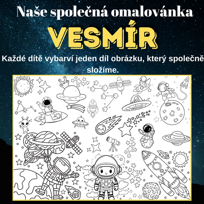 Mega omalovánky – Vesmír | 2, 8 a 18 částí