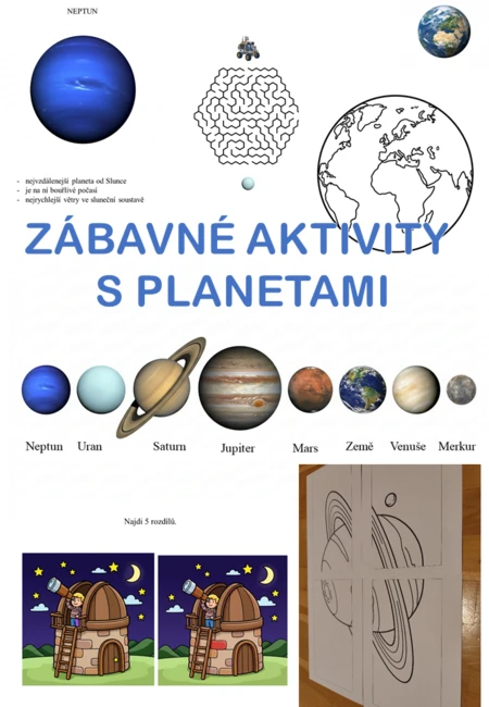 ZÁBAVNÉ AKTIVITY S PLANETAMI