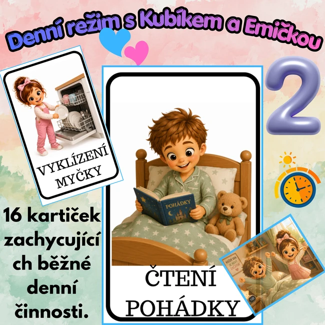 .  🌞 Kubík a Emička – Denní režim 2 (rozšiřující sada)