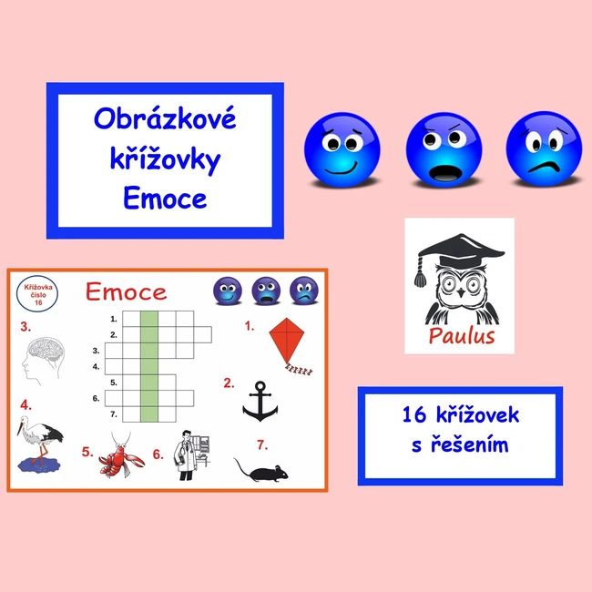 Obrázkové křížovky Emoce