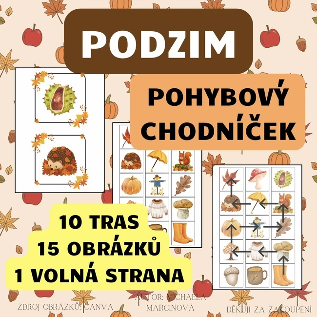 PODZIM - pohybový chodníček
