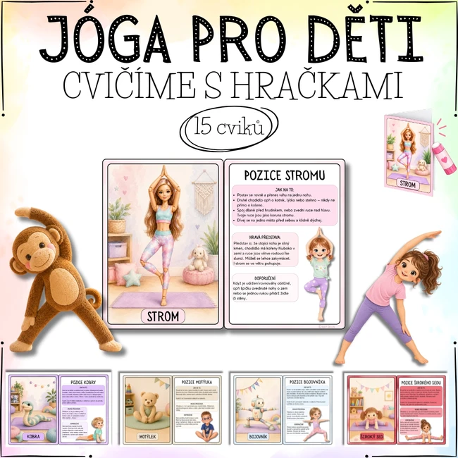 Jóga pro děti - cvičíme s hračkami