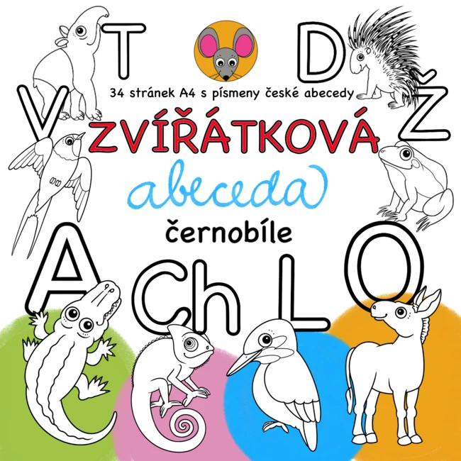 ZVÍŘÁTKOVÁ ABECEDA - černobíle