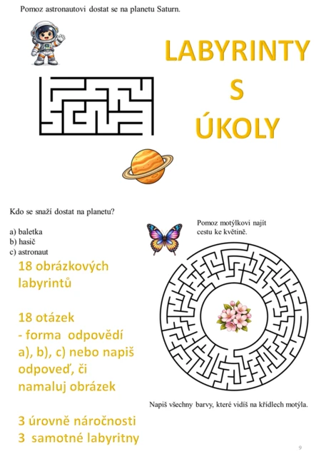 Obrázkové labyrinty s úkoly