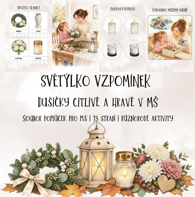 🕯️ SVĚTÝLKO VZPOMÍNEK- DUŠIČKY