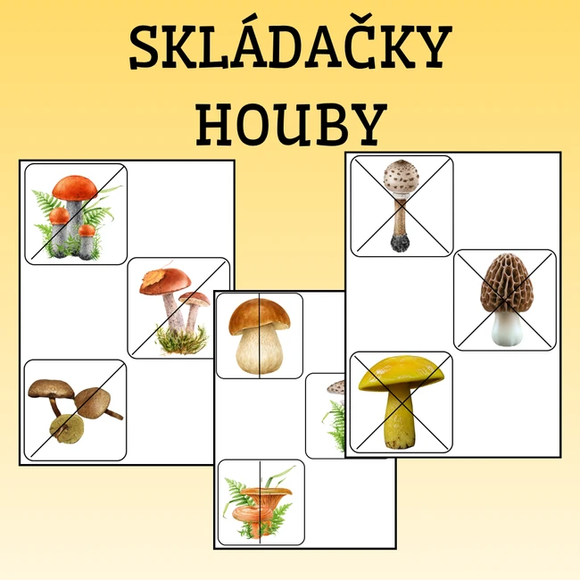 Houby skládačky