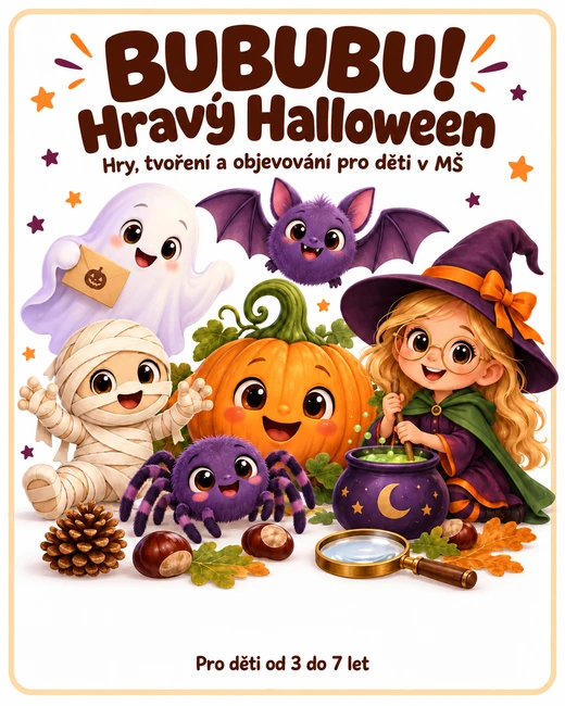Bububu! Hravý Halloween – hry, tvoření a objevování pro děti v MŠ