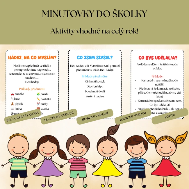 Minutovky do školky na celý rok - 30 kartiček