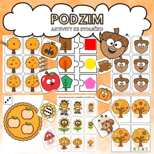PODZIM - AKTIVITY KE STOLEČKU
