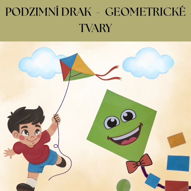 Podzimní drak - geometrické tvary