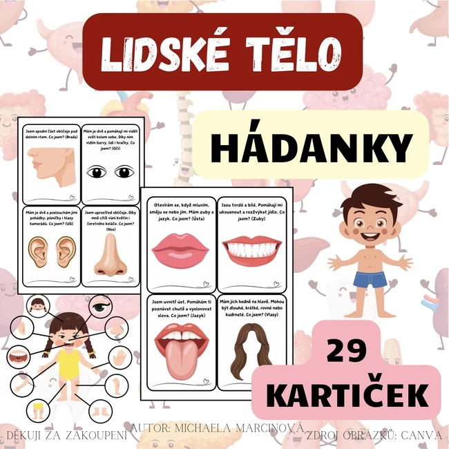 Lidské tělo - hádanky