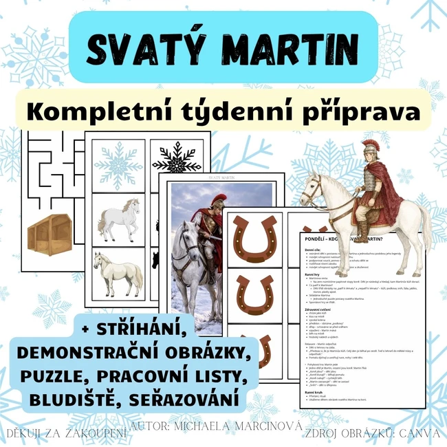 SVATÝ MARTIN - Kompletní týdenní příprava