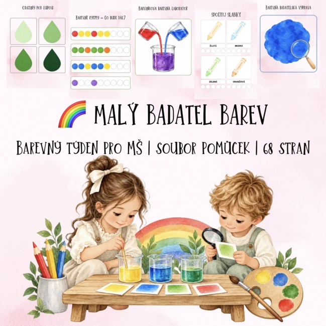 🌈 MALÝ BADATEL BAREV - Barevný týden pro MŠ