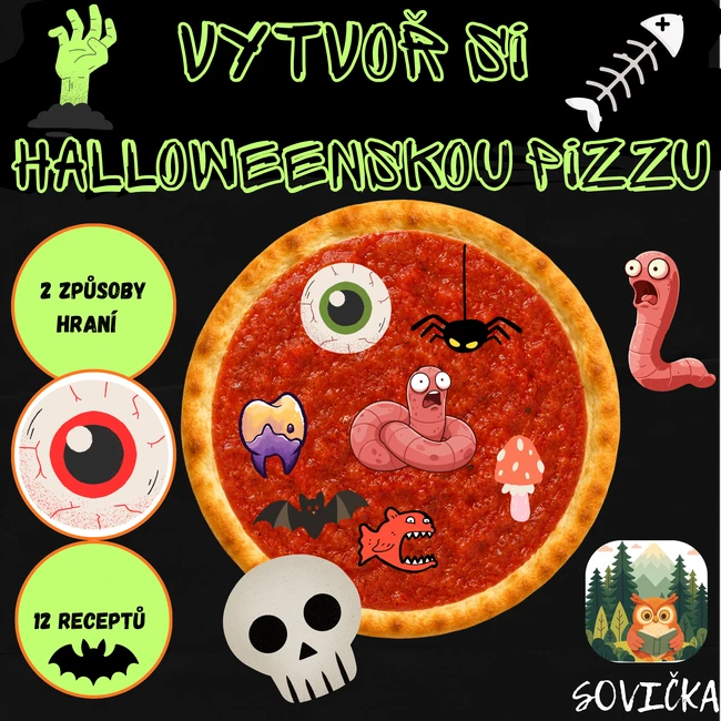VYTVOŘ SI HALLOWEENSKOU PIZZU 👻🍕 | 12 RECEPTŮ + TVOŘIVÉ SKLÁDÁNÍ