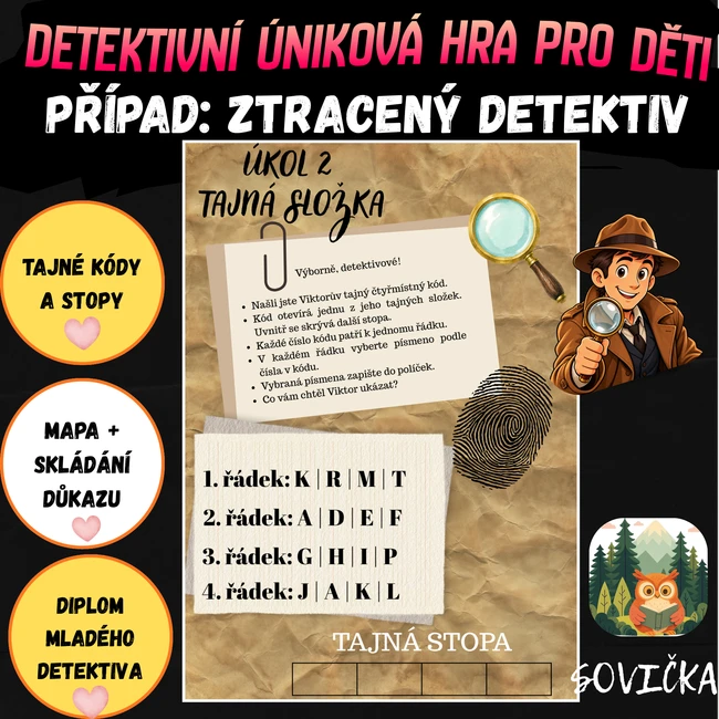PŘÍPAD: ZTRACENÝ DETEKTIV